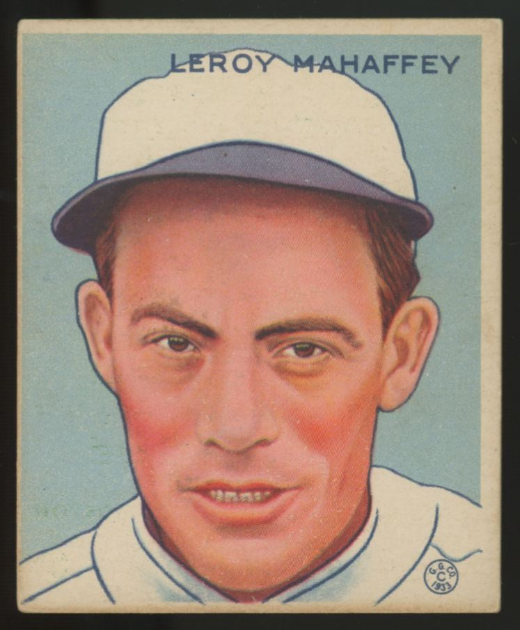 1933 Goudey Leroy Mahaffey #196 VG