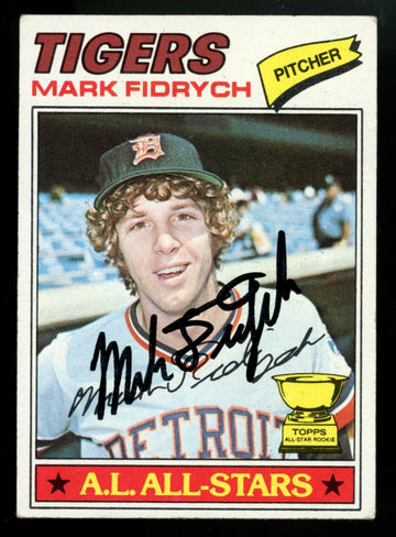 1977 Topps Mark Fidrych RC Signed Autograph #265 JSA Authentic