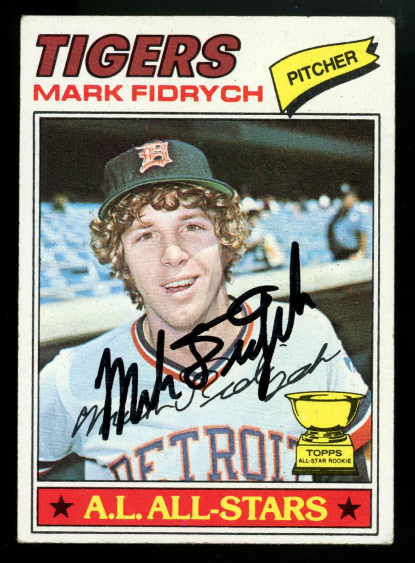 1977 Topps Mark Fidrych RC Signed Autograph #265 JSA Authentic