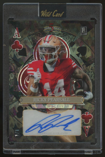 2024 Wild Card 5 Card Draw Stacked Deck Ricky Pearsall RC Auto 1/1 #SDHC-RPA