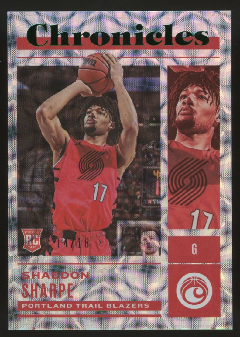 2022-23 Chronicles Shaedon Sharpe RC Jade /18 #35