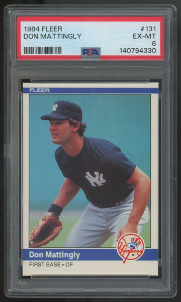 1984 Fleer Don Mattingly RC #131 PSA 6
