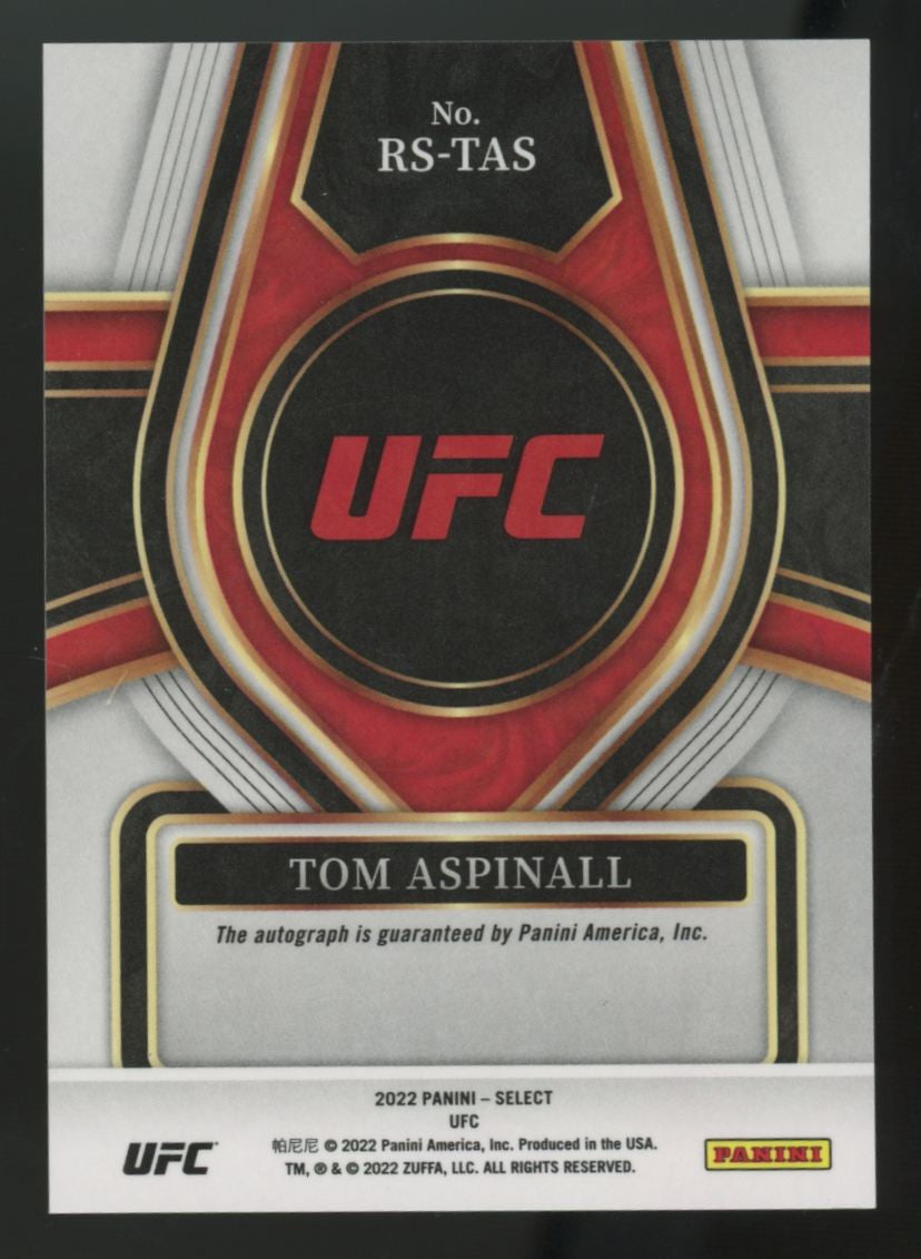 2022 Panini Select UFC Tom Aspinall RC Auto #RS-TAS