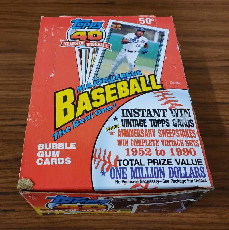 1991 Topps Baseball Wax Box (36 packs)