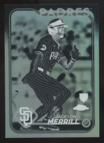 2024 Topps Chrome Jackson Merrill RC Negative Refractor #207