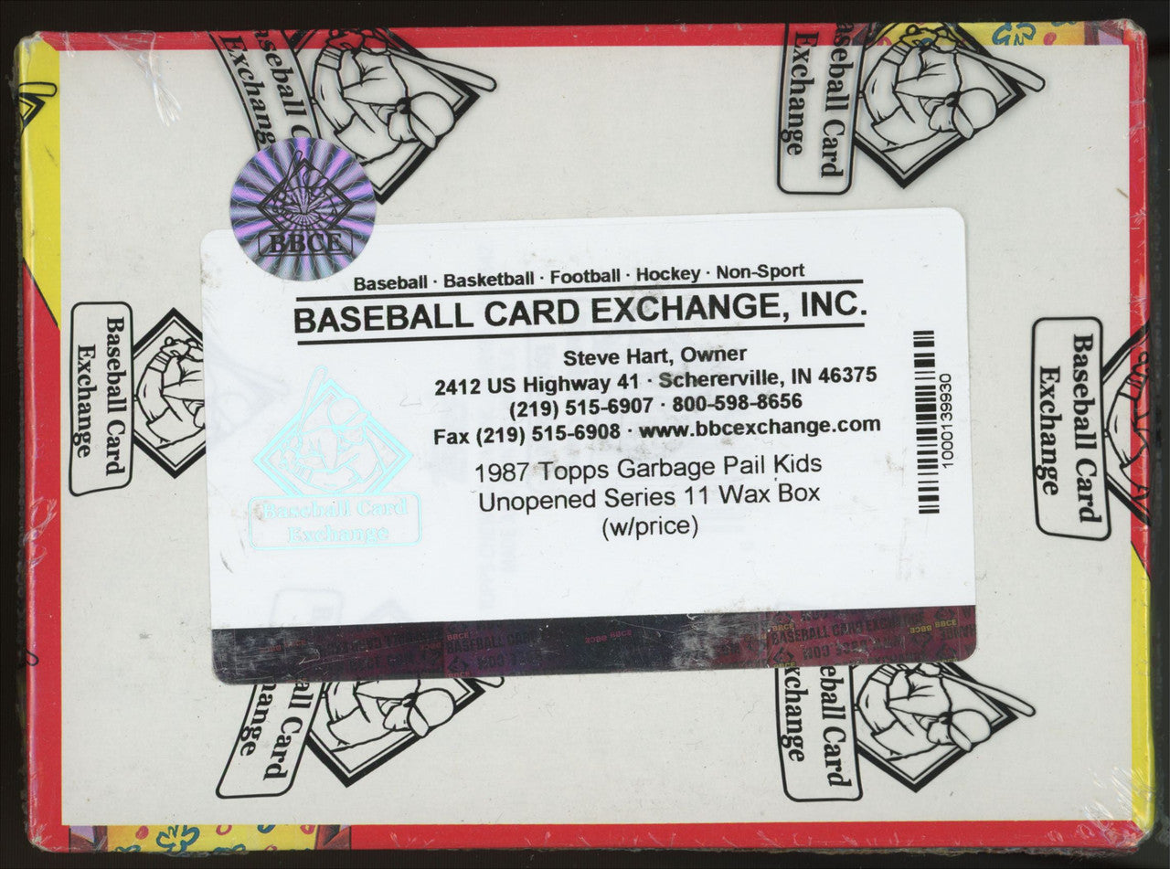 1987 Topps Garbage Pail Kids Series 11 Wax Box BBCE Wrapped Sealed