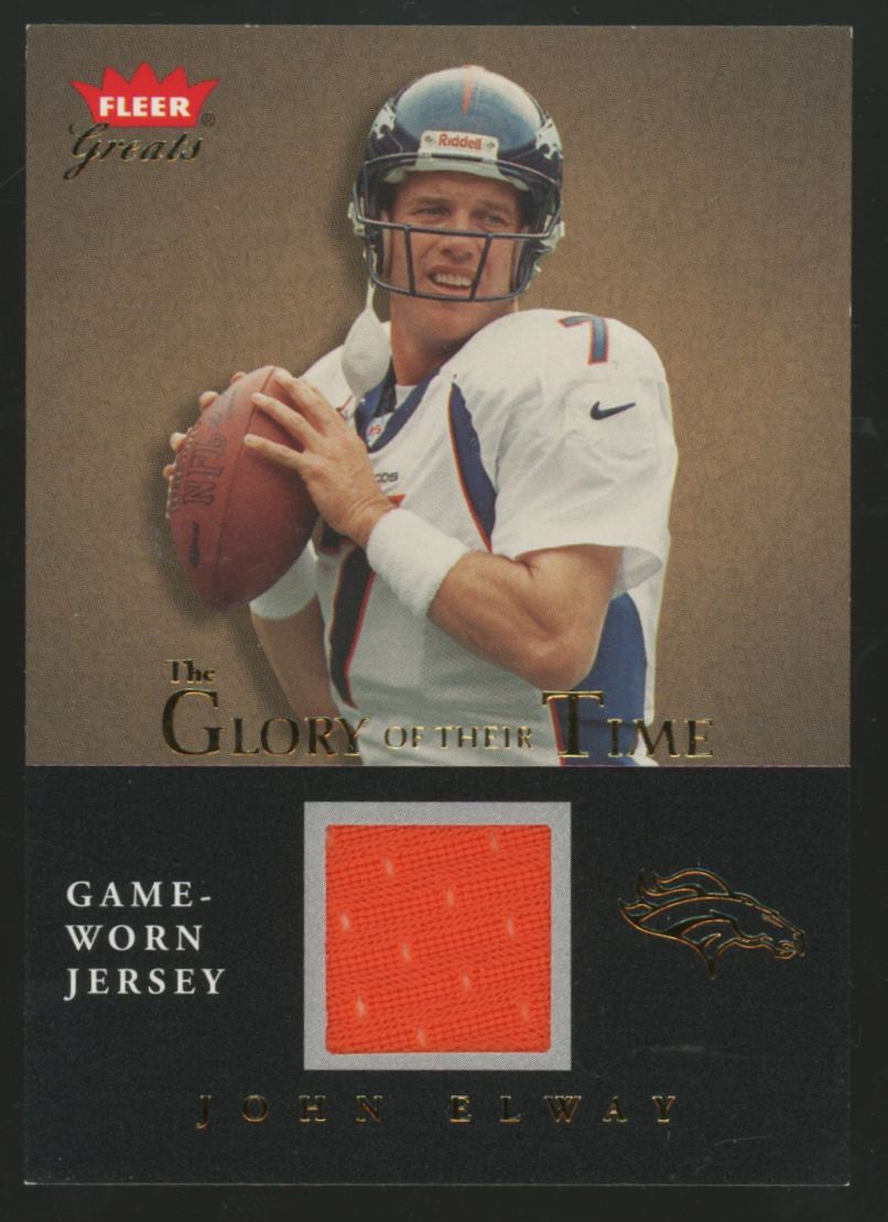 2004 Fleer John Elway Glory Of Their Time Patch #GT-JE