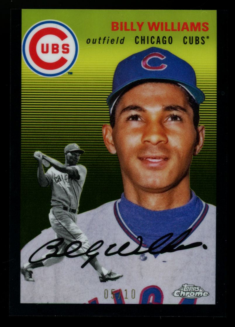 2023 Topps Chrome Platinum Anniversary Billy Williams Black Refractor /10 #406