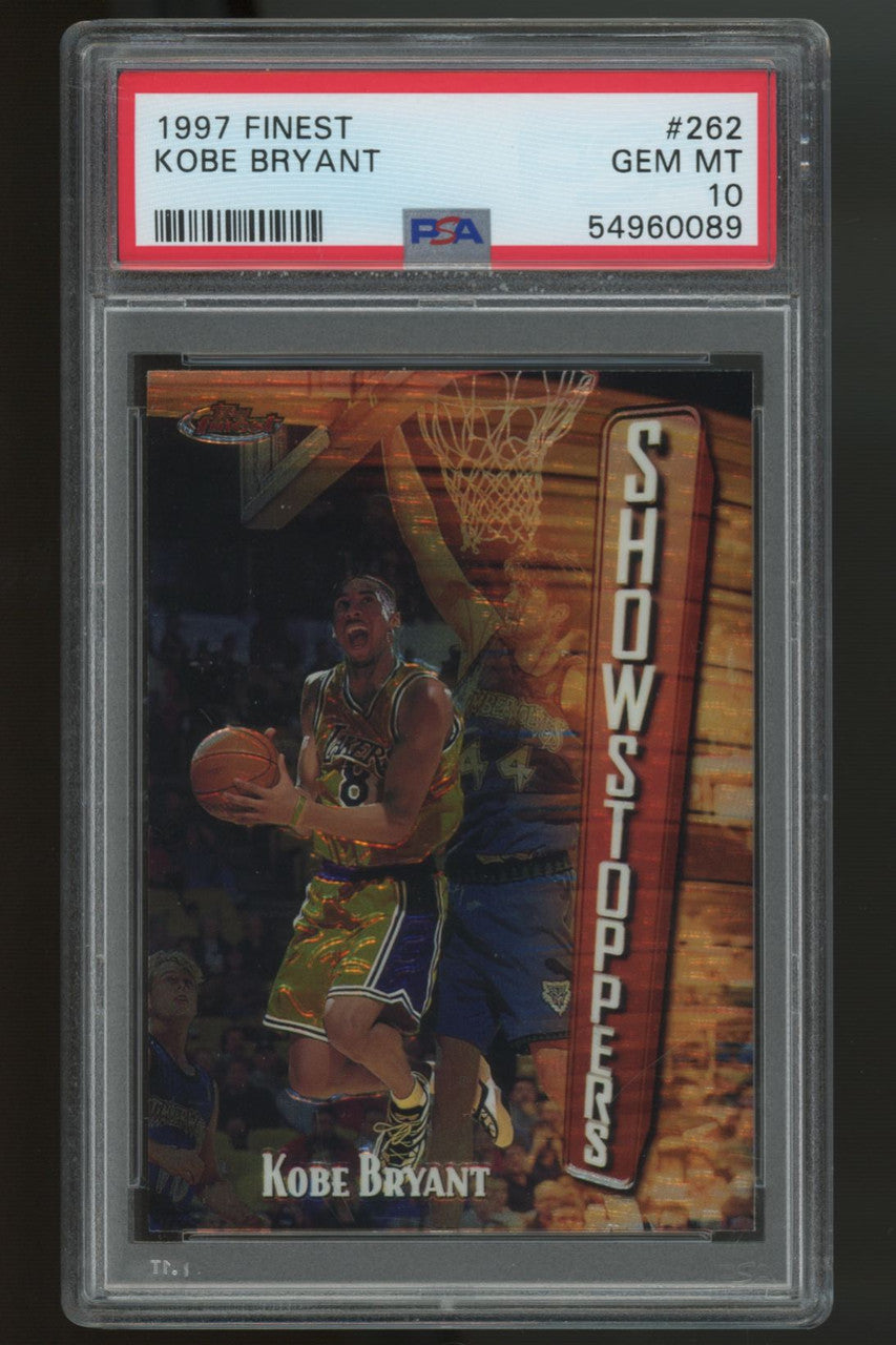 1997-98 Topps Finest Basketball Kobe Bryant Showstoppers #262 PSA 10