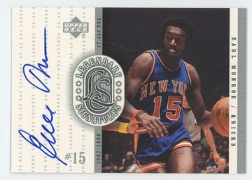 1999-00 Upper Deck Earl Monroe Legendary Signatures Auto #EM