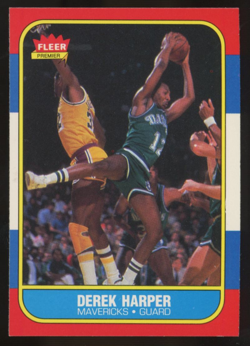 1986-87 Fleer Premier Derek Harper #44 "B"