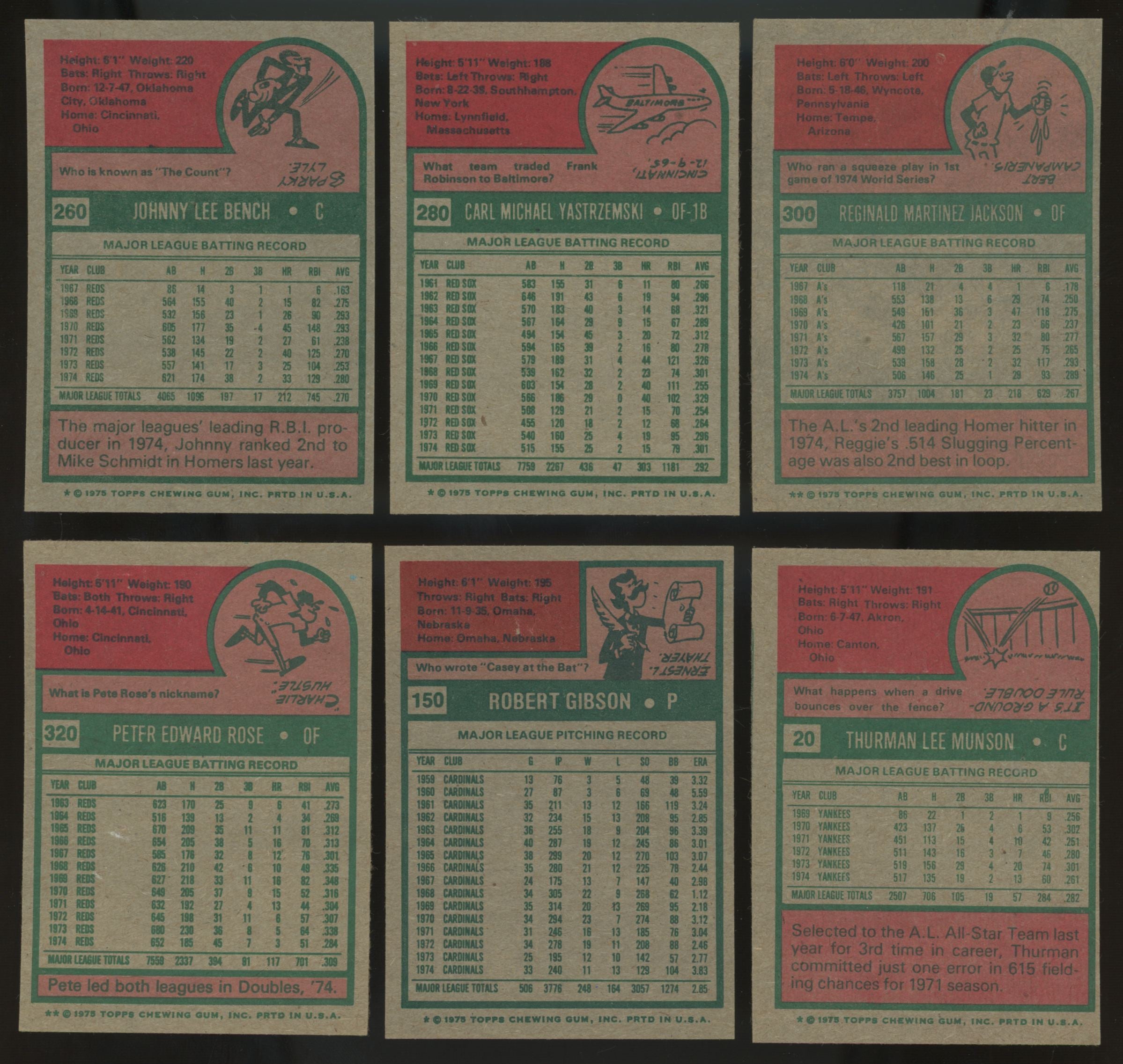 1975 Topps Baseball Complete Set (660/660) EX/MT-NM (Aaron Creased)