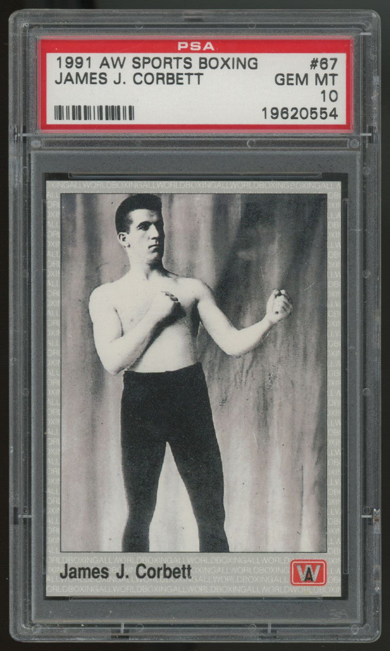 1991 AW Sports Boxing James J. Corbett #67 PSA 10