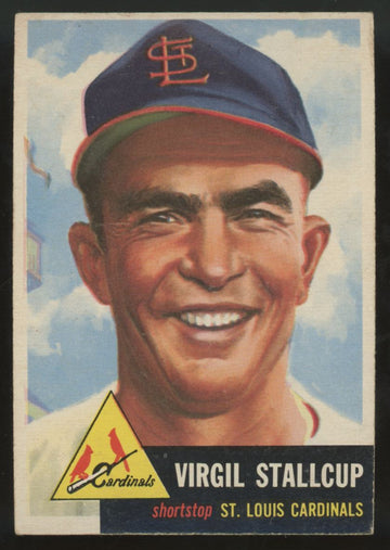 1953 Topps Virgil Stallcup #180 F/G