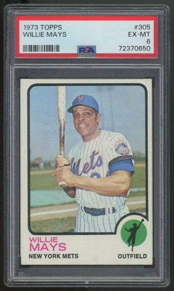 1973 Topps Willie Mays #305 PSA 6 *650