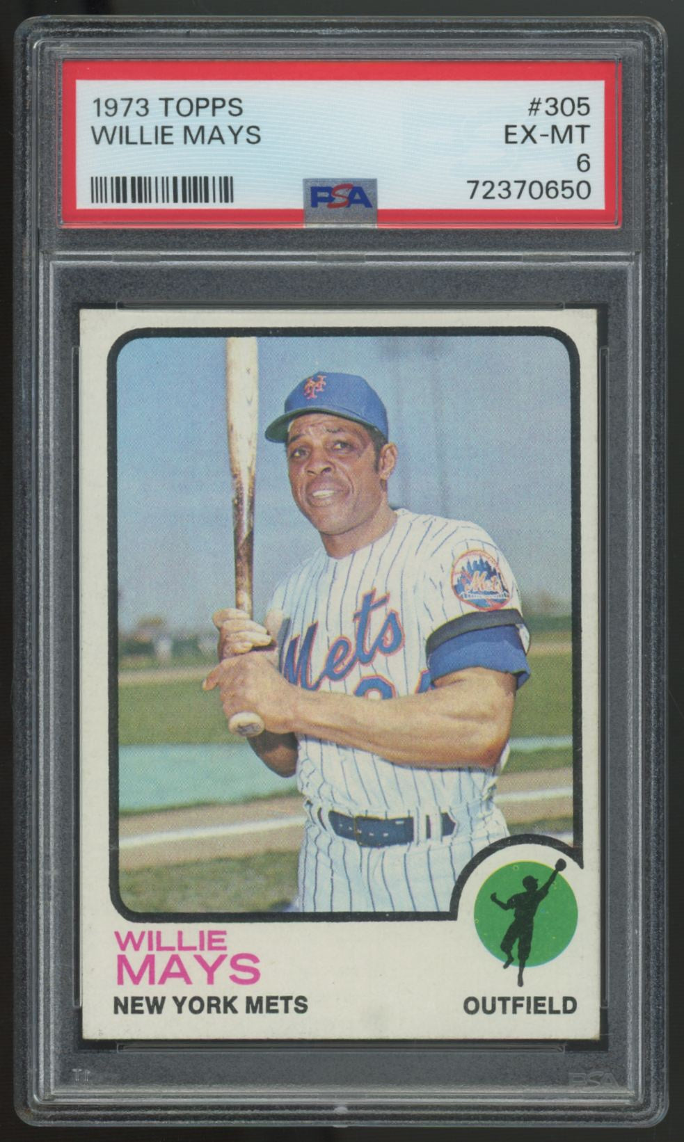 1973 Topps Willie Mays #305 PSA 6 *650