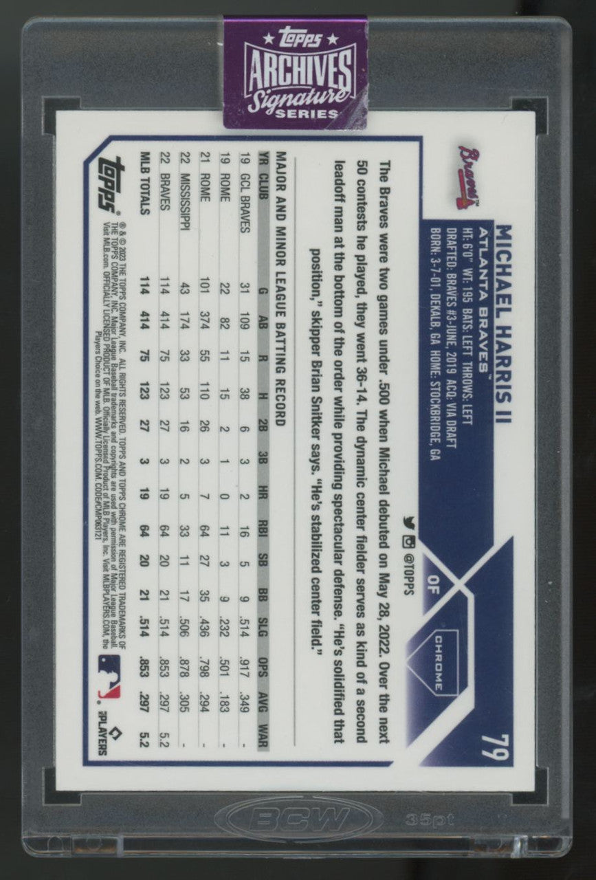 2025 Topps Archives Signature Series Michael Harris II RC Auto /5 #79