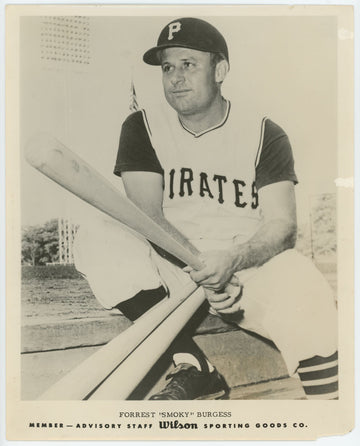 1960s Wilson Advisory Staff Forrest Smoky Burgess 8x10 Photo Poor