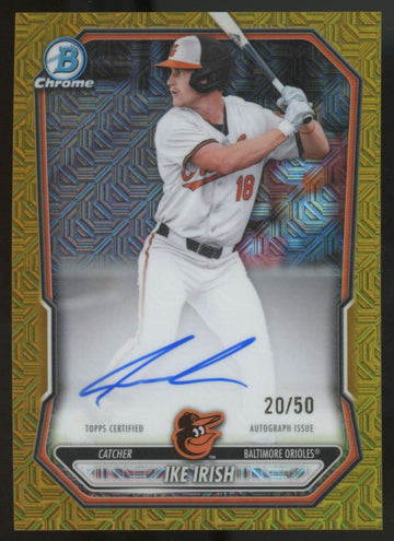 2026 Bowman Mega Ike Irish Prospect Gold Auto /50 #BMA-11