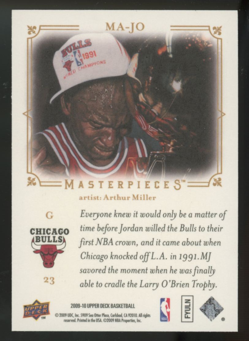 2009-10 Upper Deck Masterpieces Michael Jordan #MA-JO