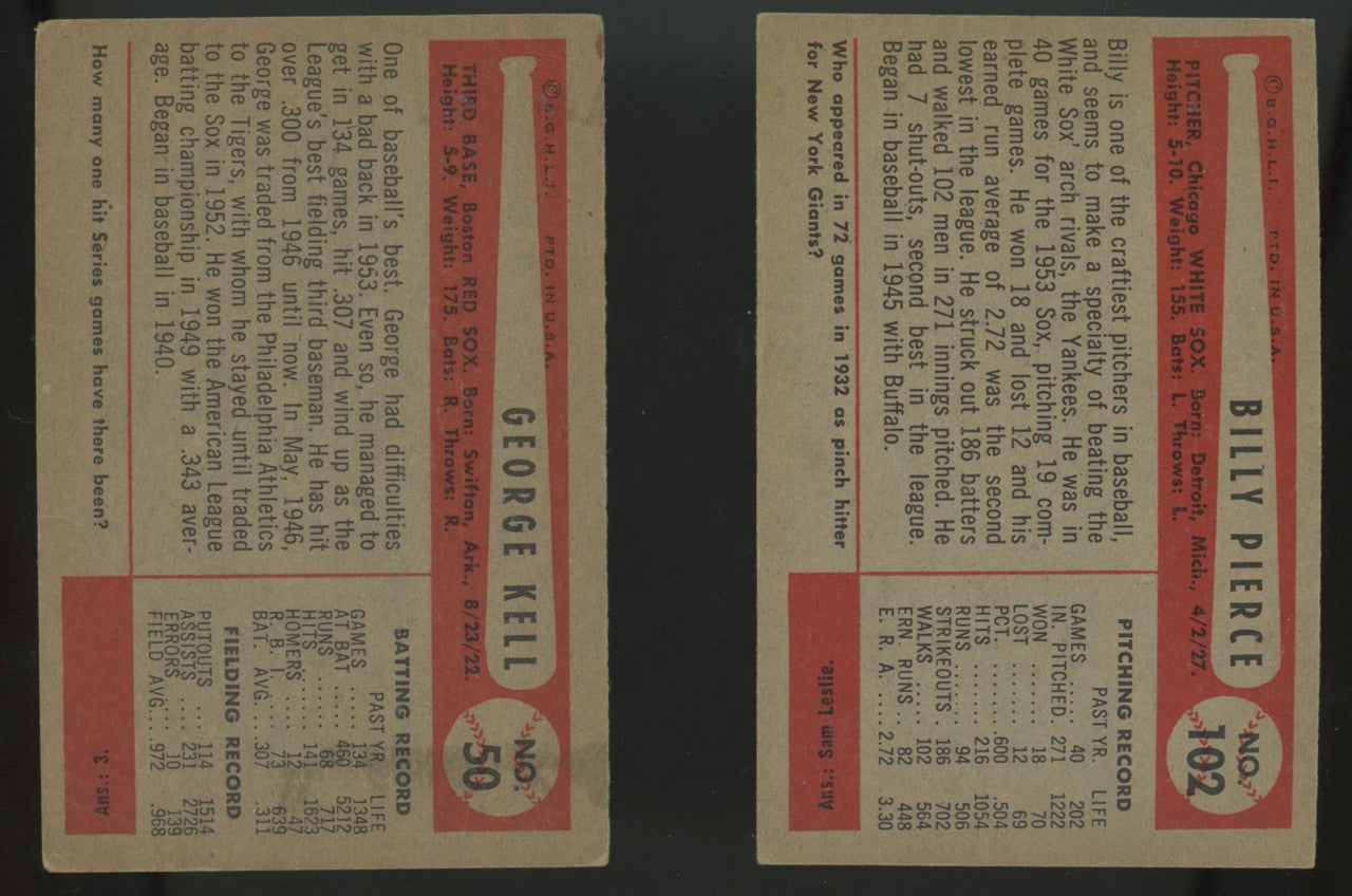 1954 Bowman Baseball Near Complete Set (188/224) EX-NM