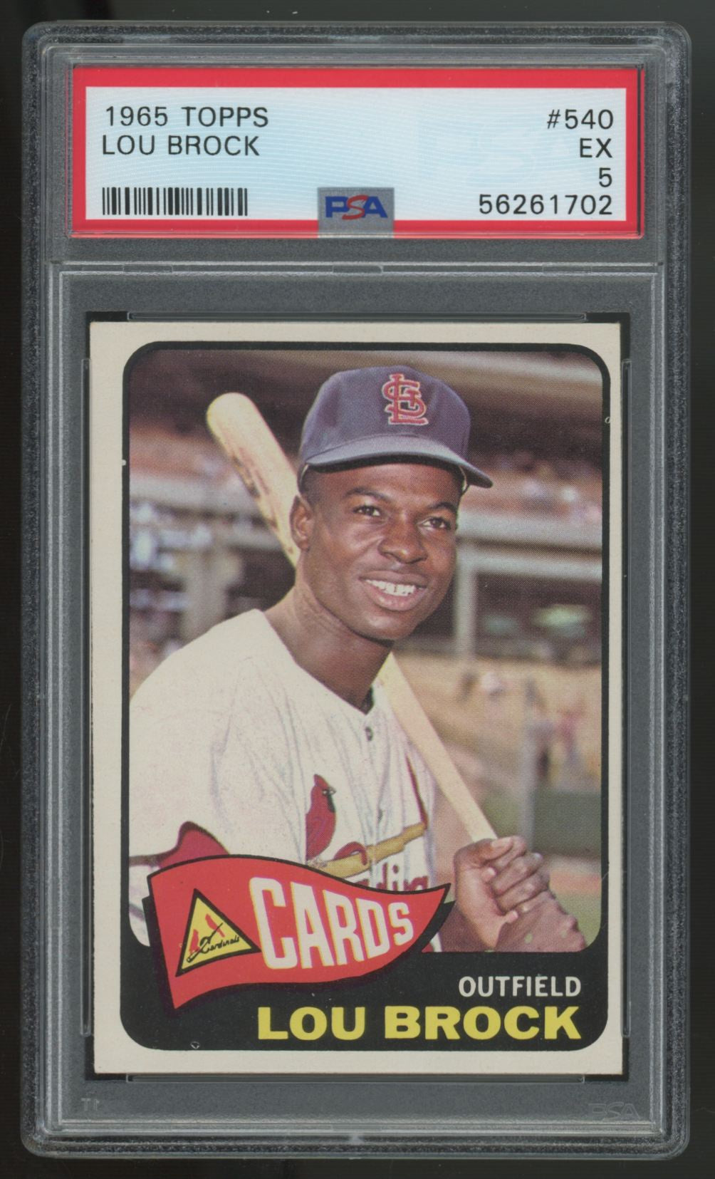 1965 Topps Lou Brock #540 PSA 5 *702