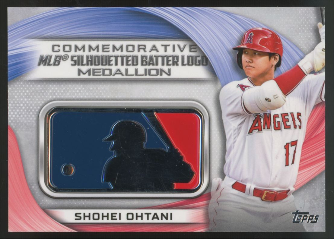 2022 Topps Shohei Ohtani Commemorative Silhouetted Batter Logo Medallion