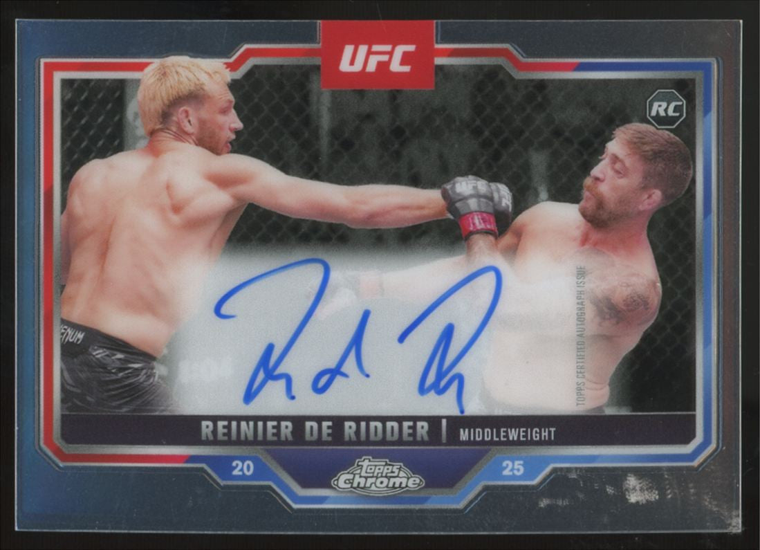 2025 Topps Chrome UFC Reinier De Ridder RC Auto #CRA-RR
