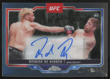 2025 Topps Chrome UFC Reinier De Ridder RC Auto #CRA-RR