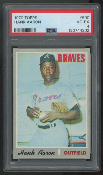 1970 Topps Hank Aaron #500 PSA 4