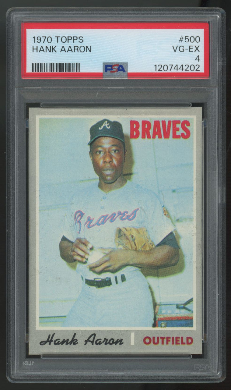1970 Topps Hank Aaron #500 PSA 4