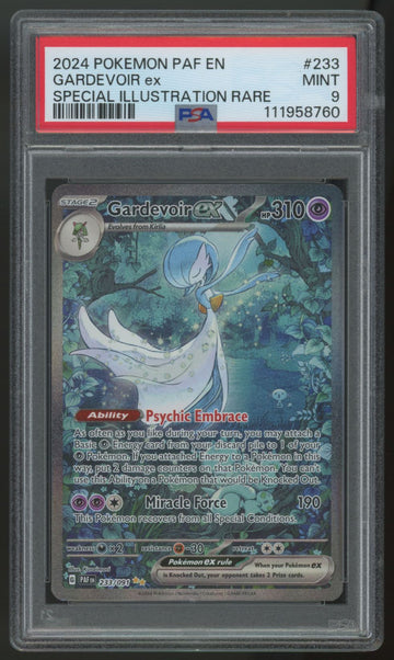2024 Pokemon Gardevoir ex Paldean Fates Special Illustration Rare #232 PSA 9