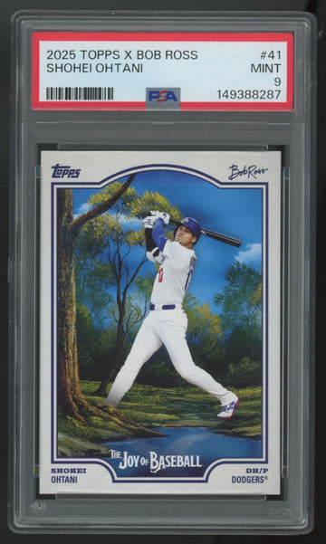 2025 Topps x Bob Ross Shohei Ohtani #41 PSA 9