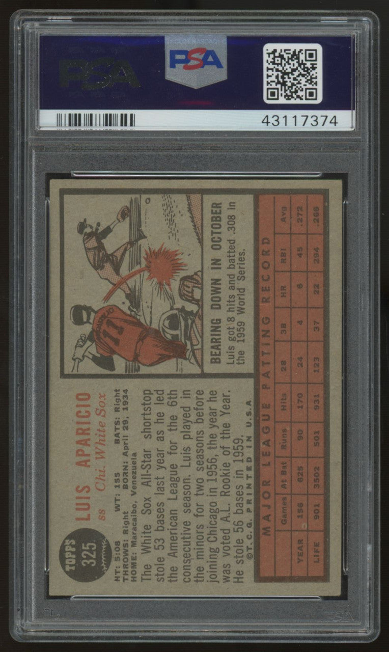 1962 Topps Luis Aparicio #325 PSA 5.5