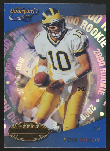 2000 Donruss Quantum Leaf Tom Brady RC #343 VG/EX