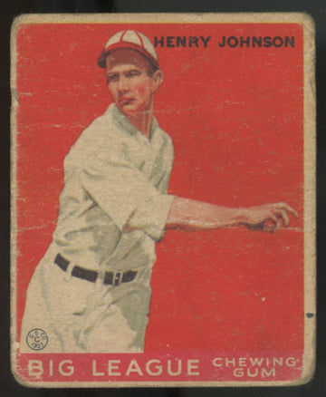 1933 Goudey Henry Johnson #14 Poor