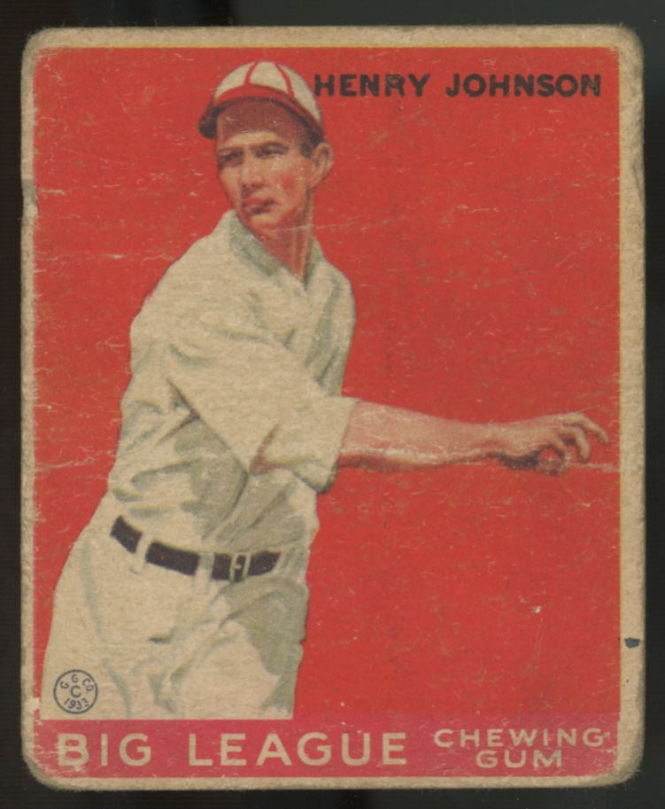 1933 Goudey Henry Johnson #14 Poor