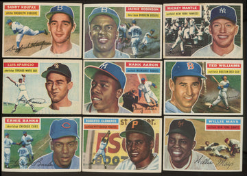 1956 Topps Baseball Complete Set (340) VG-EX
