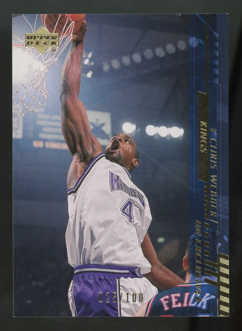 2000-01 Upper Deck Chris Webber Exclusives Gold /100 #143