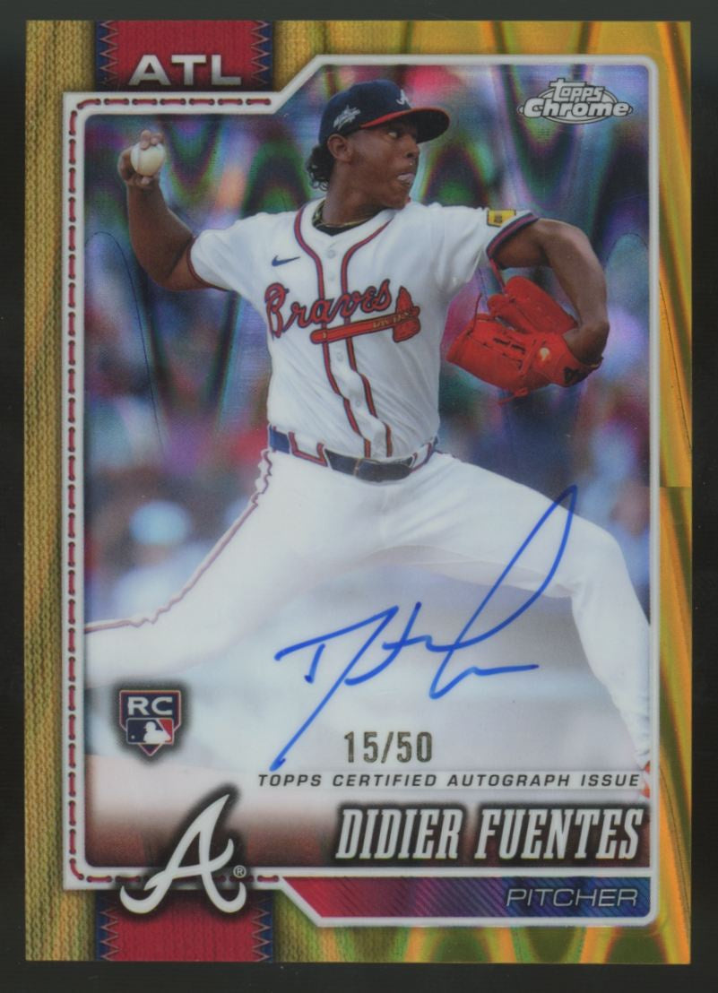 2026 Topps Chrome Didier Fuentes RC Gold RayWave Refractor Auto /50 #RA-DFU