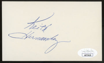 Keith Hernandez Signed Autographed Index Card JSA Authentic *410