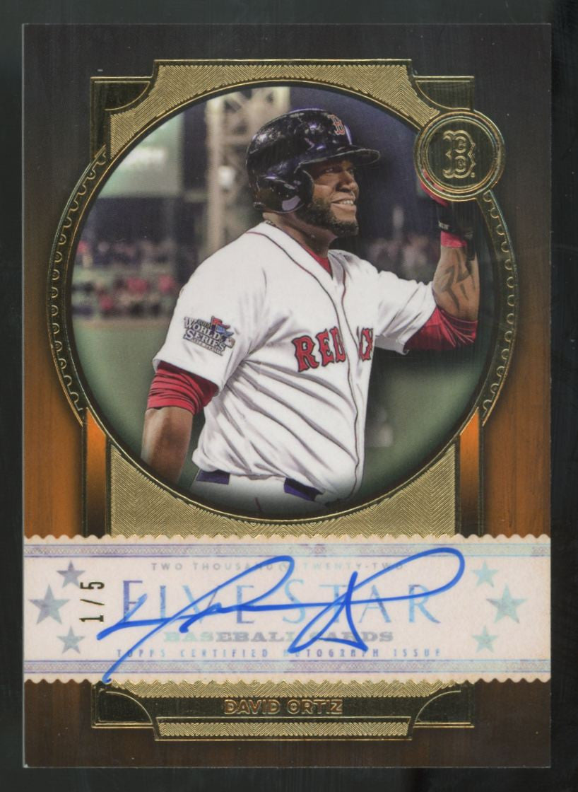 2022 Topps Five Star David Ortiz Orange Auto /5 #FSA-DO