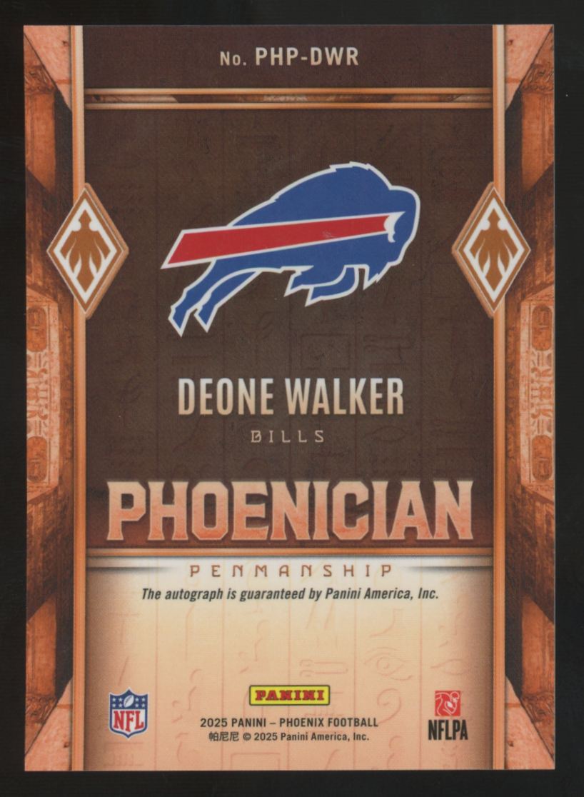 2025 Panini Phoenix Deone Walker RC Phoenician Auto #PHP-DWR