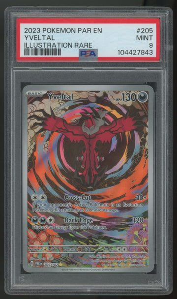 2023 Pokemon Yveltal Paradox Rift Illustration Rare #205 PSA 9 (B)
