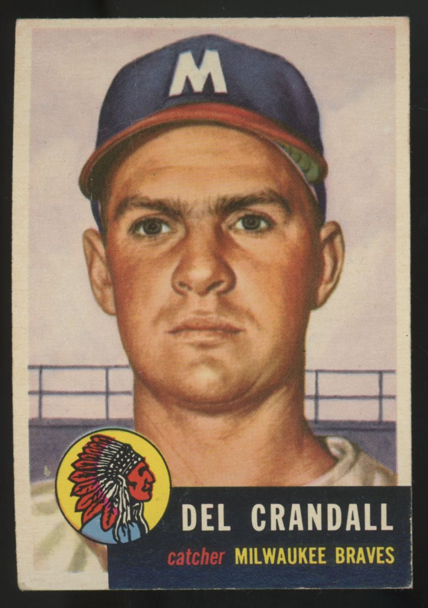 1953 Topps Del Crandall #197 G/VG