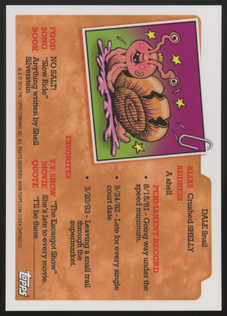 2024 Topps Chrome Garbage Pail Kids Twisted Bliss Orange /25 #267C