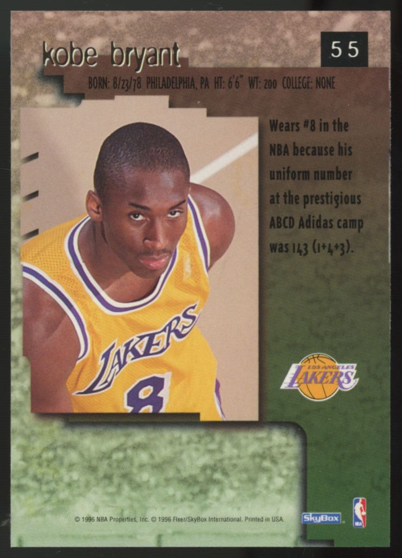 1996-97 Skybox Premium Kobe Bryant RC #55 MT