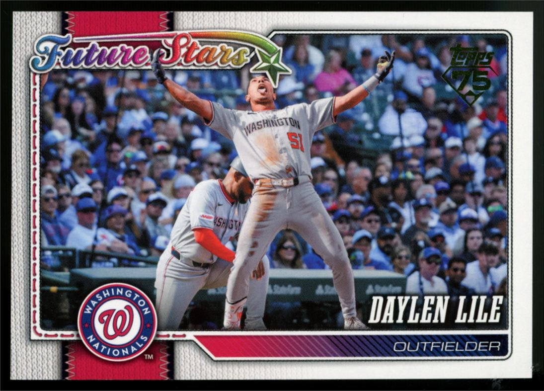 2026 Topps Series Two Daylen Lile Future Stars Golden Mirror SSP #549