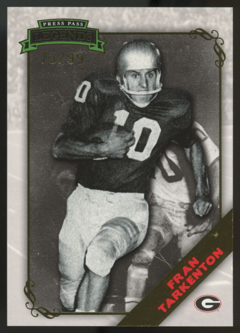 2009 Press Pass Legends Fran Tarkenton Gold /99 #66
