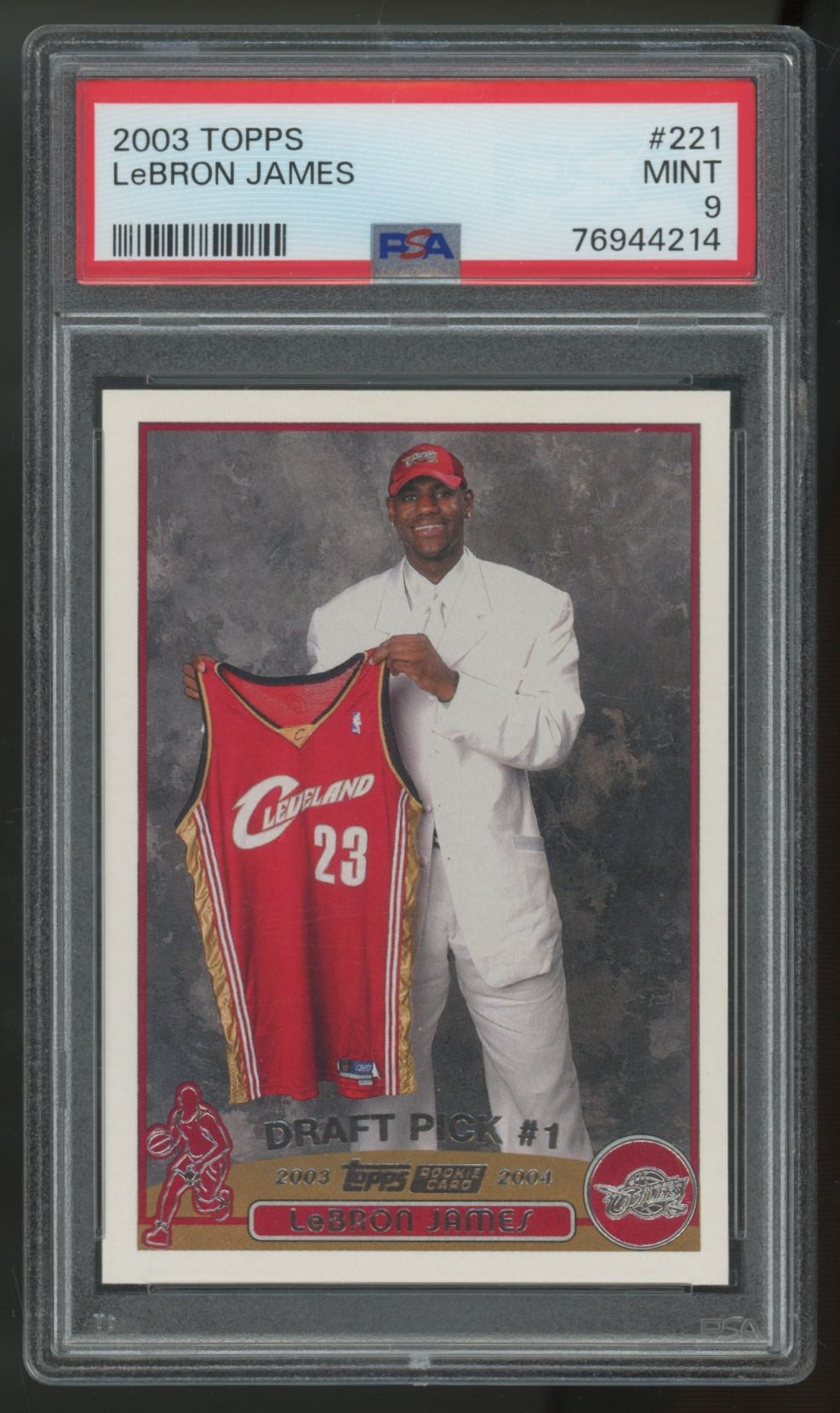 2003-04 Topps LeBron James RC #221 PSA 9 *214